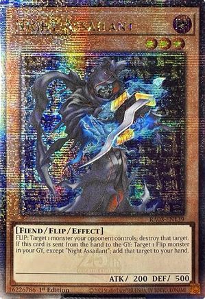 Image of Night Assailant (Quarter Century Secret Rare) (RA03-EN139) - Quarter Century Bonanza 1st Edition