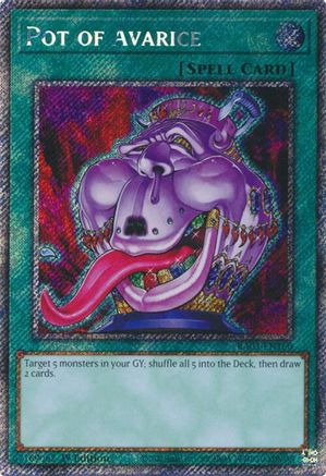Image of Pot of Avarice (Platinum Secret Rare) (RA03-EN160) - Quarter Century Bonanza 1st Edition