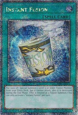 Image of Instant Fusion (Quarter Century Secret Rare) (RA03-EN171) - Quarter Century Bonanza 1st Edition