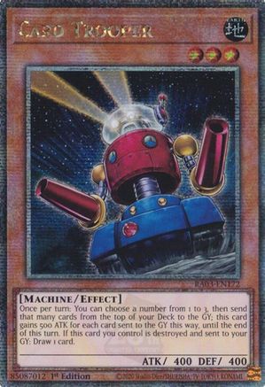 Image of Card Trooper (Quarter Century Secret Rare) (RA03-EN172) - Quarter Century Bonanza 1st Edition