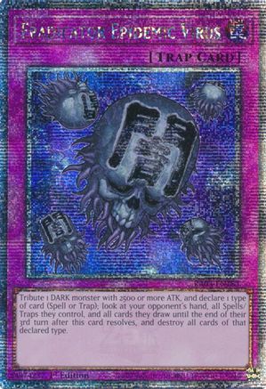 Image of Eradicator Epidemic Virus (Quarter Century Secret Rare) (RA03-EN183) - Quarter Century Bonanza 1st Edition