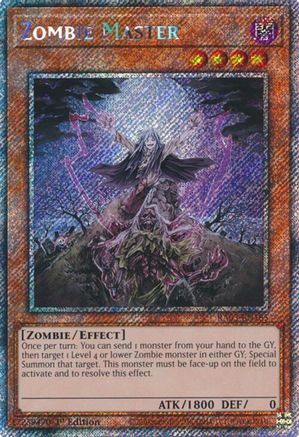 Image of Zombie Master (Platinum Secret Rare) (RA03-EN185) - Quarter Century Bonanza 1st Edition