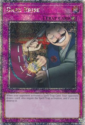Image of Dark Bribe (Quarter Century Secret Rare) (RA03-EN187) - Quarter Century Bonanza 1st Edition