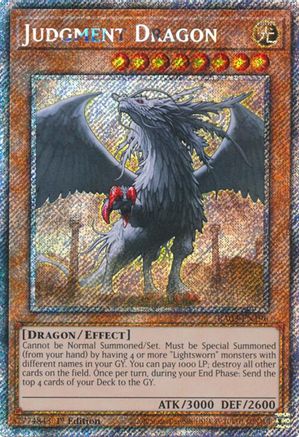 Image of Judgment Dragon (Platinum Secret Rare) (RA03-EN196) - Quarter Century Bonanza 1st Edition