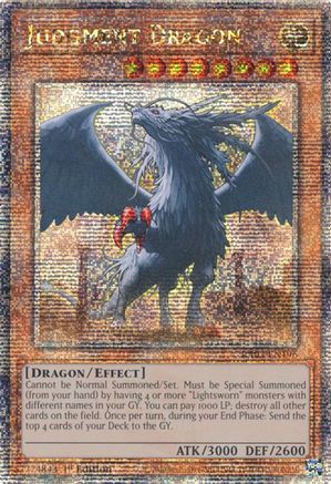 Image of Judgment Dragon (Quarter Century Secret Rare) (RA03-EN196) - Quarter Century Bonanza 1st Edition