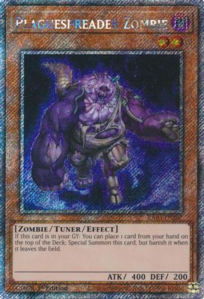 Image of Plaguespreader Zombie (Platinum Secret Rare) (RA03-EN207) - Quarter Century Bonanza 1st Edition