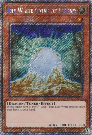 Image of The White Stone of Legend (Platinum Secret Rare) (RA03-EN208) - Quarter Century Bonanza 1st Edition