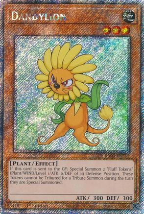 Image of Dandylion (Platinum Secret Rare) (RA03-EN211) - Quarter Century Bonanza 1st Edition