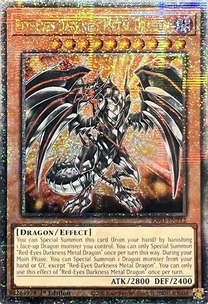 Image of Red-Eyes Darkness Metal Dragon (Quarter Century Secret Rare) (RA03-EN212) - Quarter Century Bonanza 1st Edition
