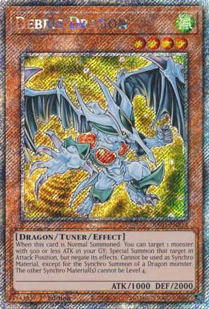 Image of Debris Dragon (Platinum Secret Rare) (RA03-EN214) - Quarter Century Bonanza 1st Edition