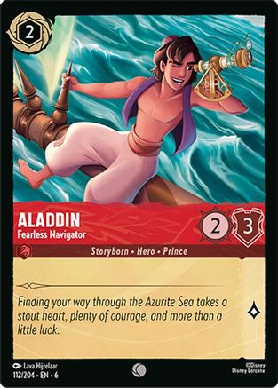 Image of Aladdin - Fearless Navigator (112/204) - Azurite Sea Cold Foil