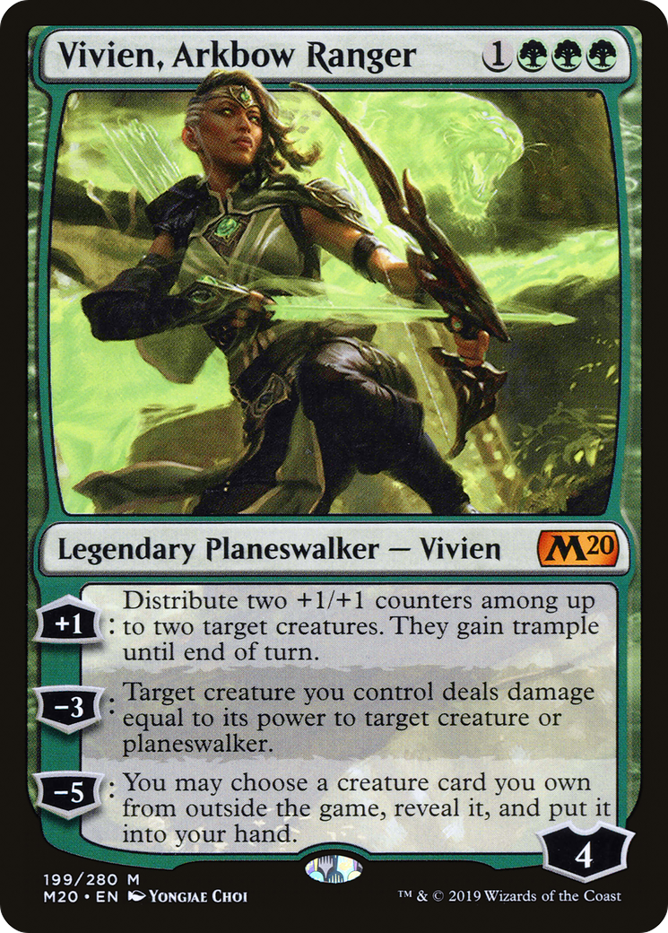 Image of Vivien, Arkbow Ranger (M20-199) - Core Set 2020 Foil