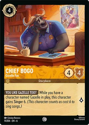 Image of Chief Bogo - Gazelle Fan (11/204) - Azurite Sea