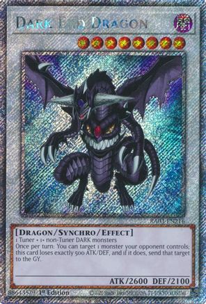 Image of Dark End Dragon (Platinum Secret Rare) (RA03-EN216) - Quarter Century Bonanza 1st Edition