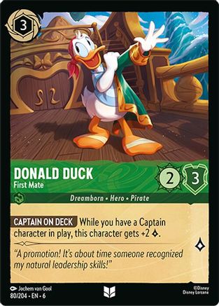 Image of Donald Duck - First Mate (80/204) - Azurite Sea