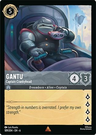 Image of Gantu - Captain Crankyhead (189/204) - Azurite Sea Cold Foil