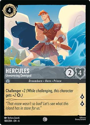 Image of Hercules - Unwavering Demigod (180/204) - Azurite Sea Cold Foil