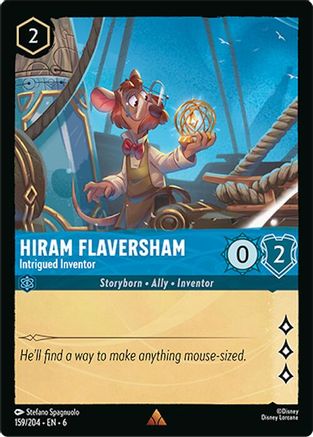 Image of Hiram Flaversham - Intrigued Inventor (159/204) - Azurite Sea Cold Foil