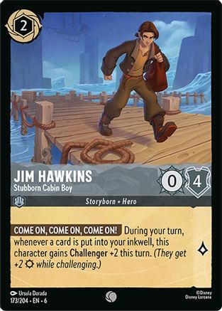 Image of Jim Hawkins - Stubborn Cabin Boy (173/204) - Azurite Sea Cold Foil