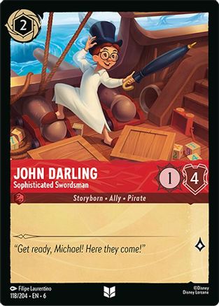 Image of John Darling - Sophisticated Swordsman (118/204) - Azurite Sea Cold Foil