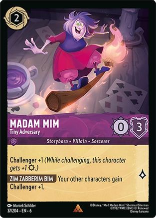 Image of Madam Mim - Tiny Adversary (37/204) - Azurite Sea Cold Foil