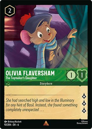 Image of Olivia Flaversham - The Toymaker's Daughter (92/204) - Azurite Sea Cold Foil