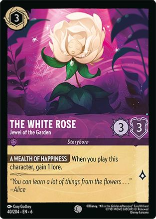 Image of The White Rose - Jewel of the Garden (40/204) - Azurite Sea