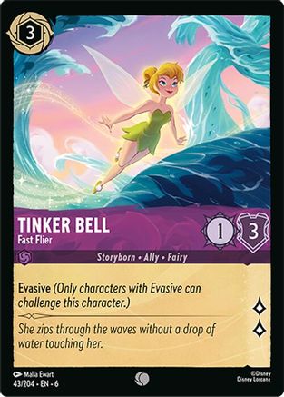Image of Tinker Bell - Fast Flier (43/204) - Azurite Sea Cold Foil