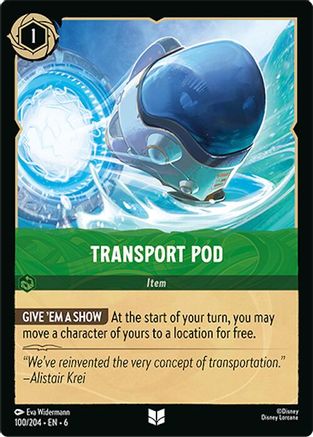 Image of Transport Pod (100/204) - Azurite Sea Cold Foil