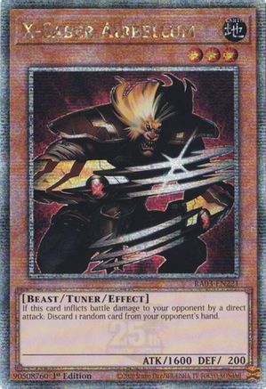 Image of X-Saber Airbellum (Quarter Century Secret Rare) (RA03-EN221) - Quarter Century Bonanza 1st Edition