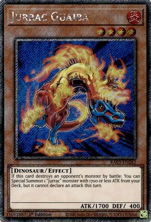 Image of Jurrac Guaiba (Platinum Secret Rare) (RA03-EN242) - Quarter Century Bonanza 1st Edition