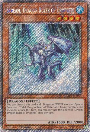 Image of Stream, Dragon Ruler of Droplets (Platinum Secret Rare) (RA03-EN255) - Quarter Century Bonanza 1st Edition