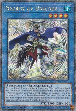 Image of Nekroz of Unicore (Quarter Century Secret Rare) (RA03-EN262) - Quarter Century Bonanza 1st Edition