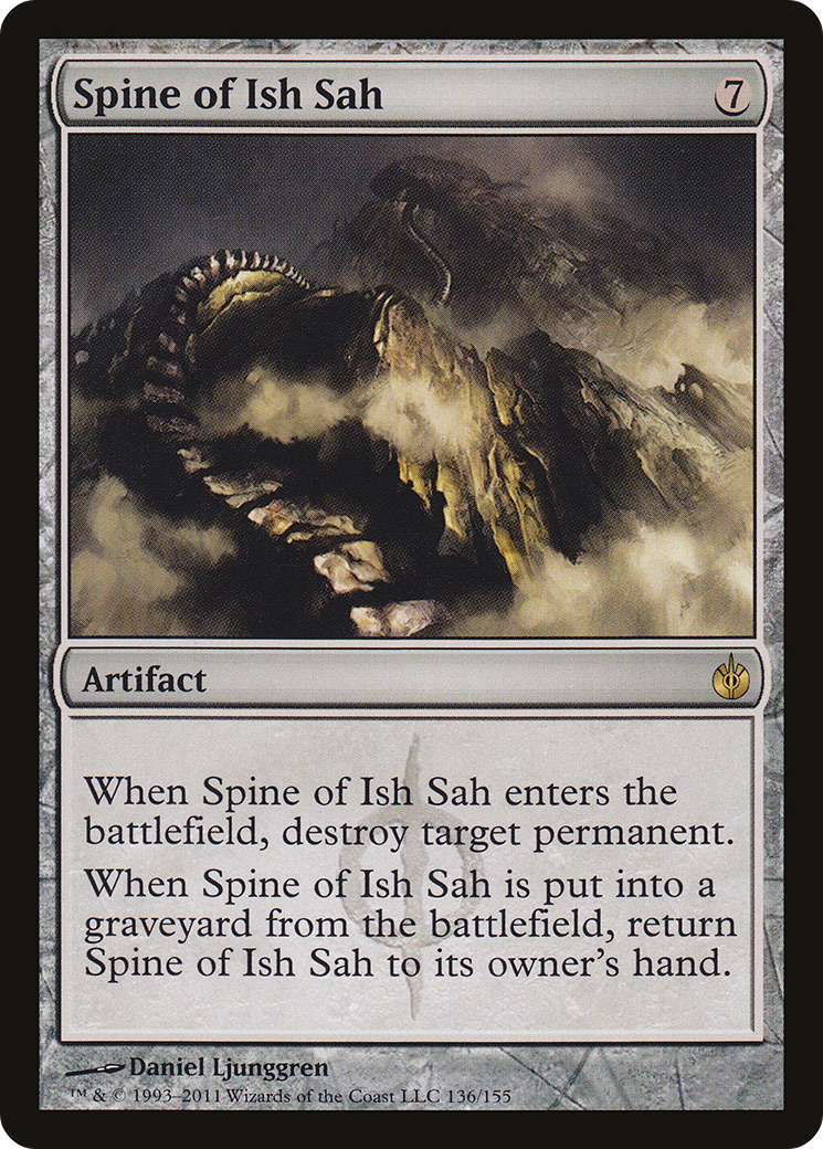 Image of Spine of Ish Sah (MBS-136) - Mirrodin Besieged Foil