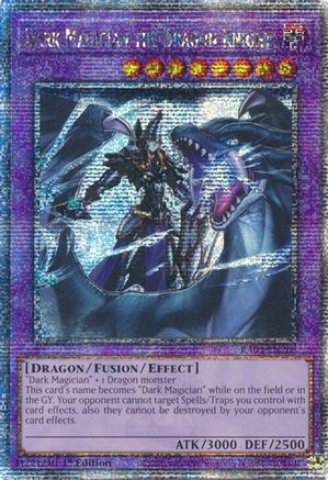 Image of Dark Magician the Dragon Knight (Quarter Century Secret Rare) (RA03-EN268) - Quarter Century Bonanza 1st Edition