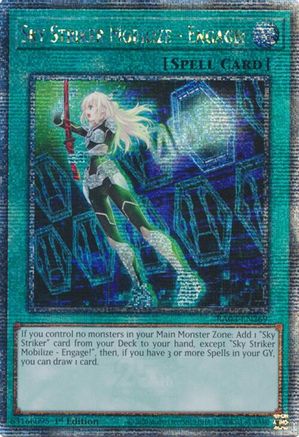 Image of Sky Striker Mobilize - Engage! (Quarter Century Secret Rare) (RA03-EN269) - Quarter Century Bonanza 1st Edition