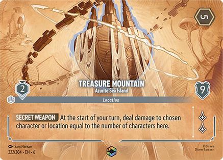 Image of Treasure Mountain - Azurite Sea Island (Enchanted) (222/204) - Azurite Sea Holofoil