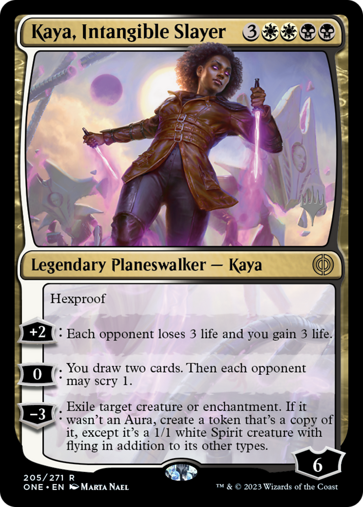 Image of Kaya, Intangible Slayer (PPONE-205) - Phyrexia: All Will Be One Promos Foil