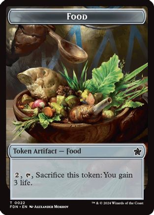 Image of Food // Treasure Double-Sided Token (FDN-22 // 23) - Foundations
