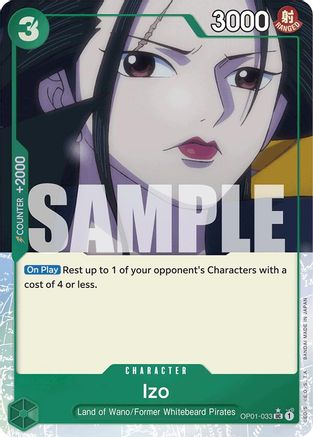 Image of Izo (OP01-033) (Full Art) (OP01-033) - Premium Booster -The Best- Foil