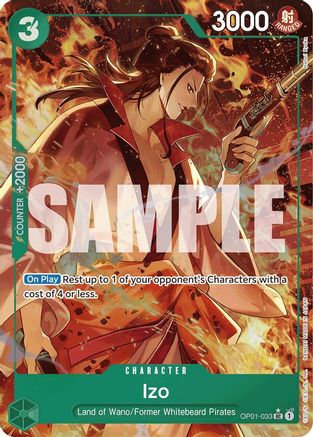 Image of Izo (OP01-033) (Alternate Art) (OP01-033) - Premium Booster -The Best- Foil
