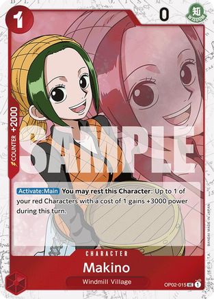 Image of Makino (Jolly Roger Foil) (OP02-015) - Premium Booster -The Best- Foil