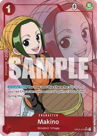 Image of Makino (Full Art) (OP02-015) - Premium Booster -The Best- Foil