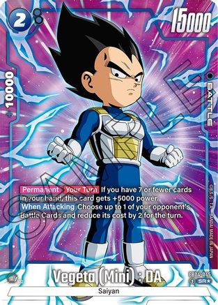 Image of Vegeta (Mini) : DA (Alternate Art) (FB04-045) - Ultra Limit Holofoil