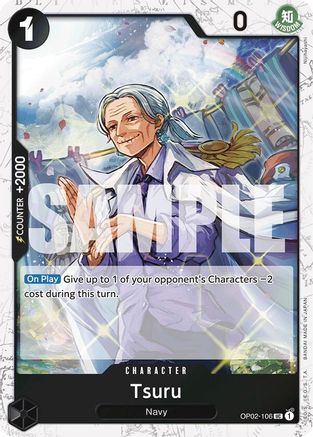 Image of Tsuru (Jolly Roger Foil) (OP02-106) - Premium Booster -The Best- Foil