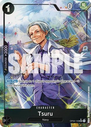 Image of Tsuru (Full Art) (OP02-106) - Premium Booster -The Best- Foil