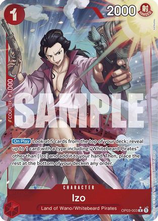 Image of Izo (OP03-003) (Full Art) (OP03-003) - Premium Booster -The Best- Foil