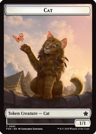 Image of Cat (0001) // Cat (0002) Doubled-Sided Token (FDN-1 // 2) - Foundations