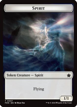 Image of Spirit // Cat (0001) Doubled-Sided Token (FDN-1 // 7) - Foundations