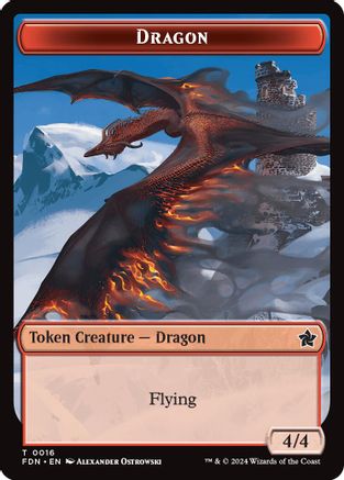 Image of Dragon (0016) // Dragon (0017) Doubled-Sided Token (FDN-16 // 17) - Foundations